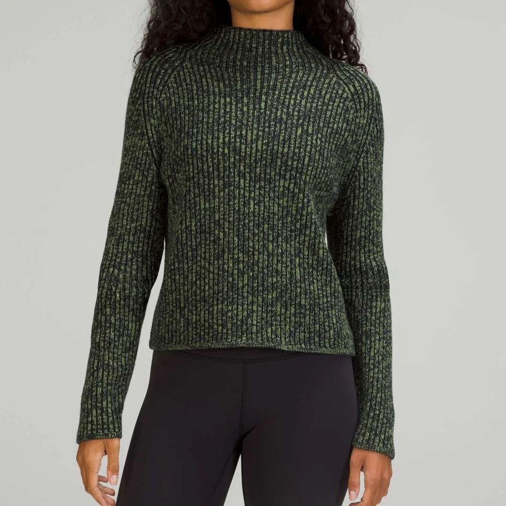 LULULEMON Cotton-Cashmere Blend Mock Neck Sweater - 4